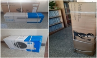 عملیات نصب و راه‌اندازی سیستم‌های سرمایشی (اسپلیت)  کتابخانه بیمارستان کاشانی